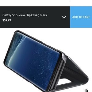 Galaxy S8 Clear View Standing Cover